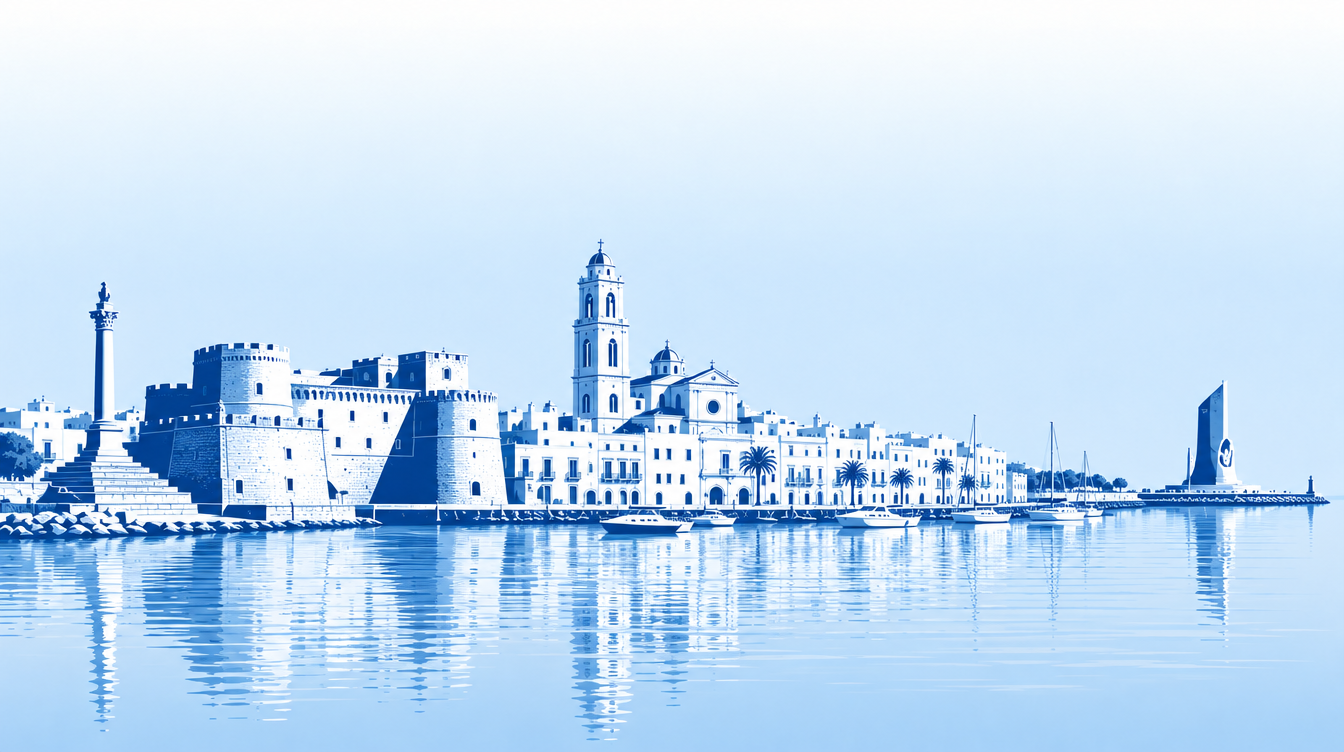 Illustrazione dello skyline di Brindisi