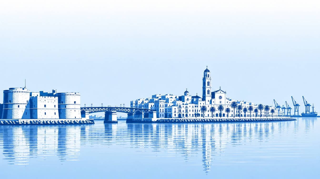 Illustrazione dello skyline di Taranto