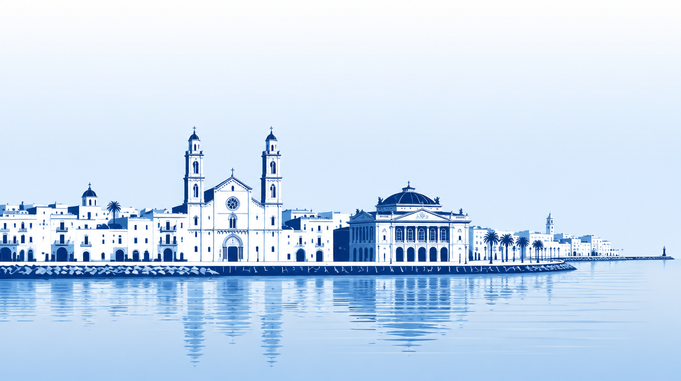 Illustrazione dello skyline di Bari