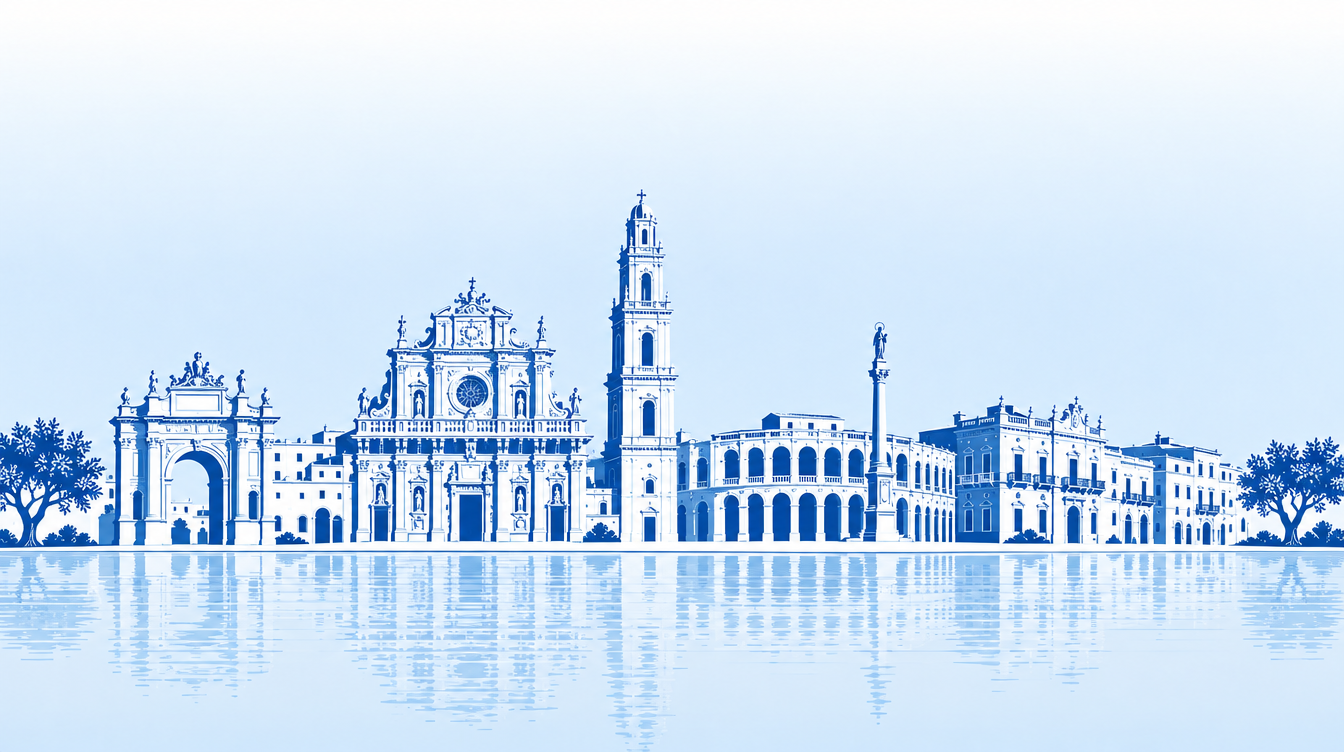 Illustrazione dello skyline di Lecce