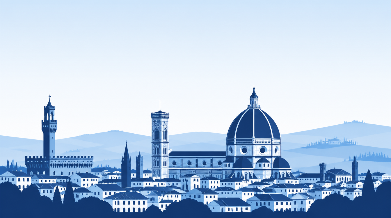 Illustrazione dello skyline di Firenze