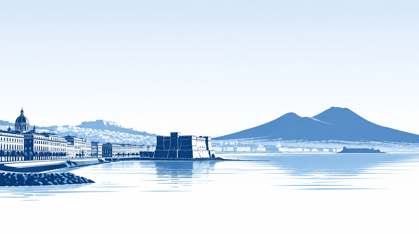 Illustrazione dello skyline di Napoli
