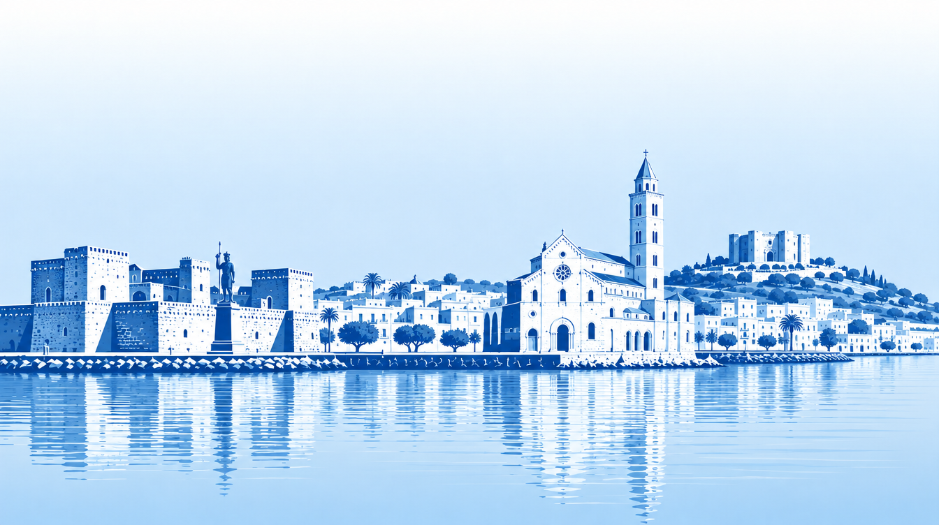 Illustrazione dello skyline di Barletta-Andria-Trani