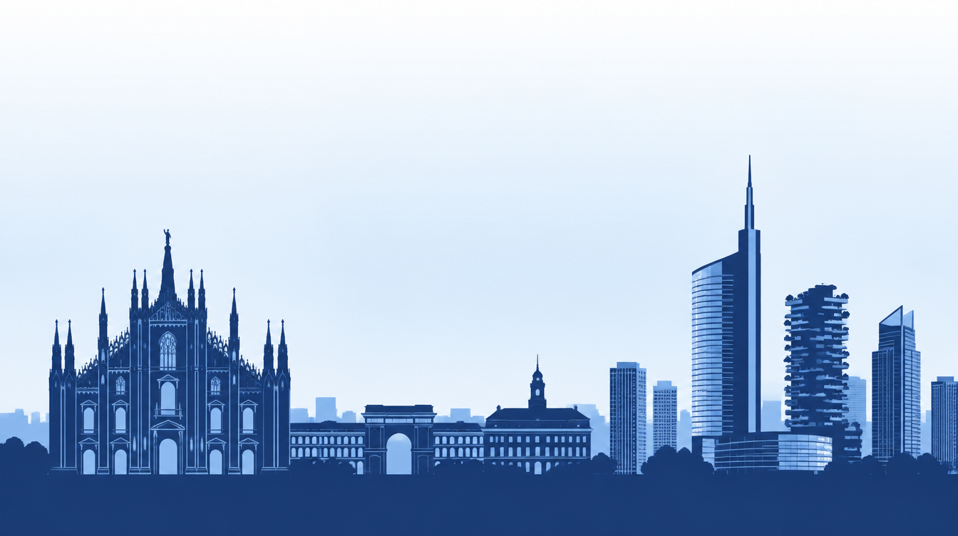 Illustrazione dello skyline di Milano